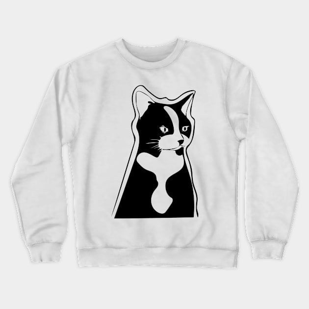 Cat Crewneck Sweatshirt by moanlisa